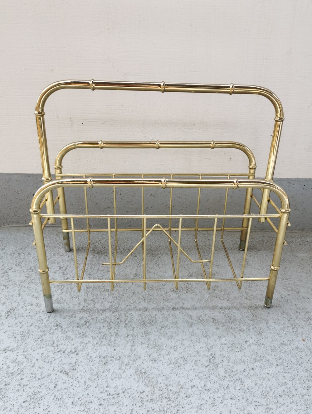 Vintage Hollywood Regency Magazine Rack